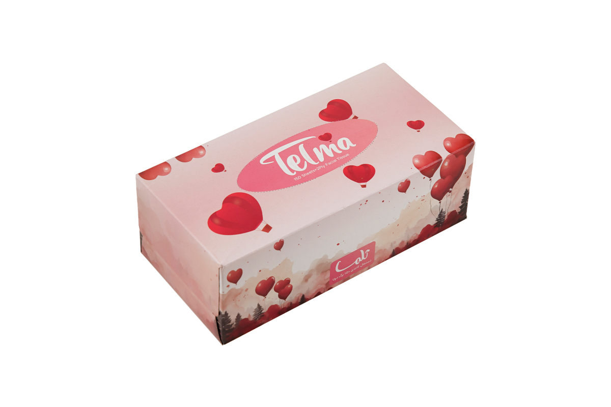 Facial Tissue-300Sheets-Valentine design